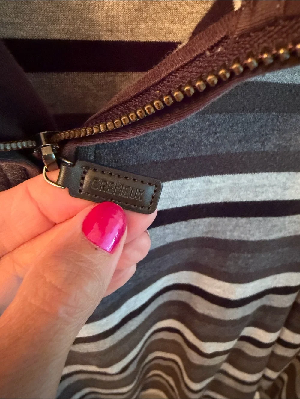 Cremieux Quarter-Zip Striped Sweater